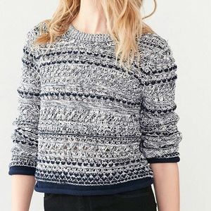 NWT Urban Outfitters Blue Multi-Stitch Pullover